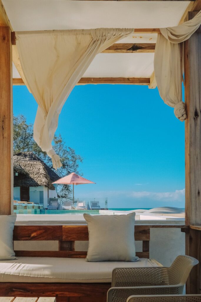Sea view suite under thatch
